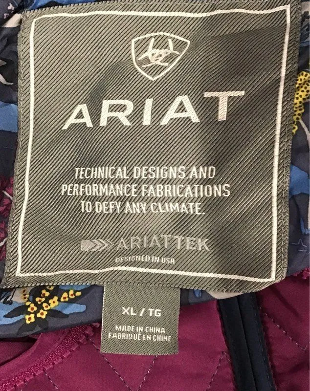Ariat Women's Purple Ashley Quilted Vest - Size XL