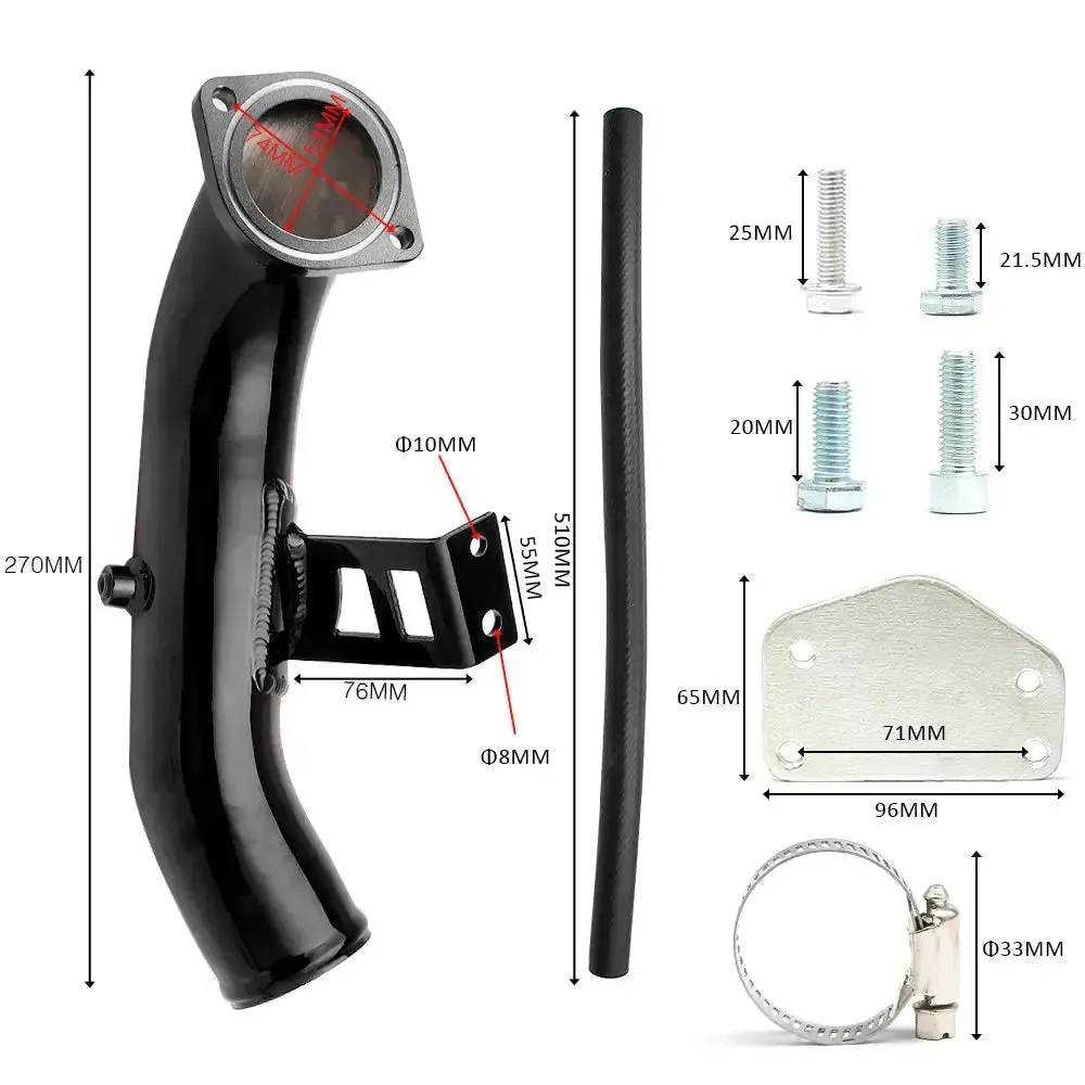 For 2004-2005 6.6L Chevy GMC Silverado LLY Duramax Diesel EGR Delete Kit (Upgraded)