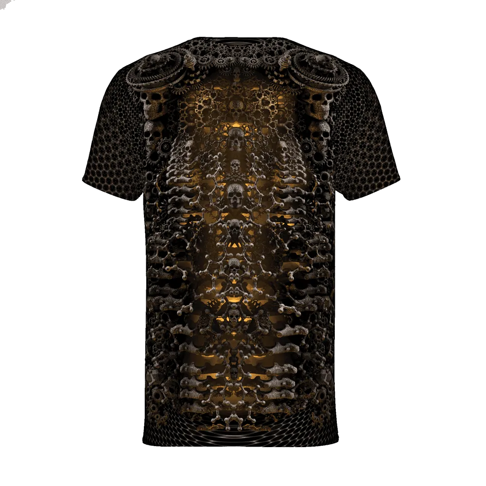 Mens Rave Shirt | Psy Clothing | Sacred Geomery Shirt | Fractal Shirt | Biomech 1.0 (TS)