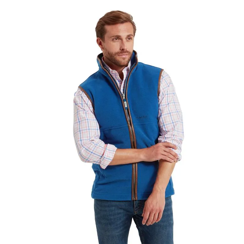 Schoffel Mens Oakham Fleece Gilet - Cobalt Blue