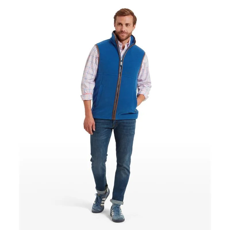Schoffel Mens Oakham Fleece Gilet - Cobalt Blue
