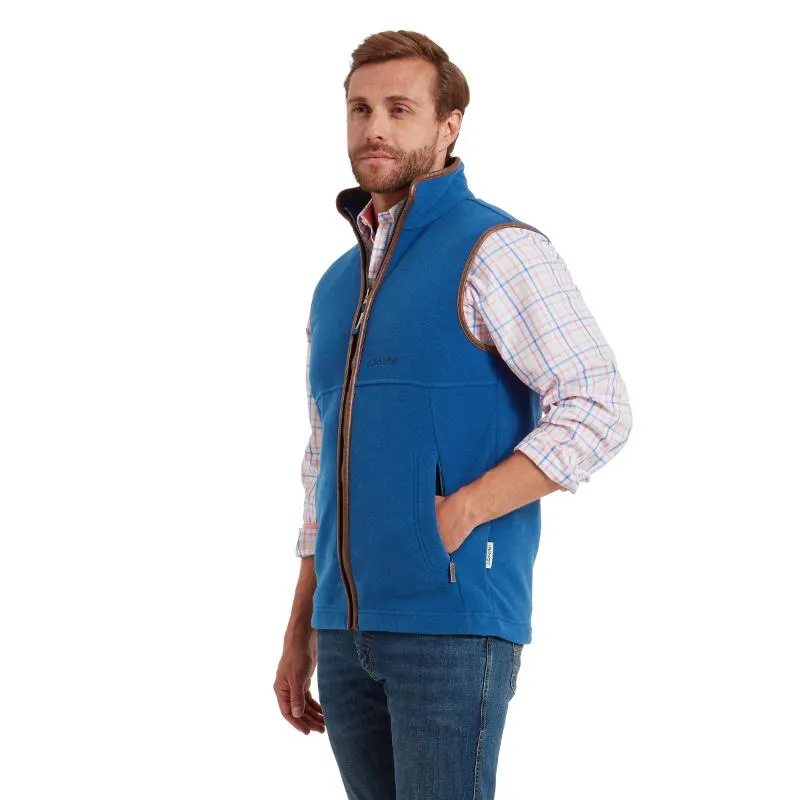 Schoffel Mens Oakham Fleece Gilet - Cobalt Blue