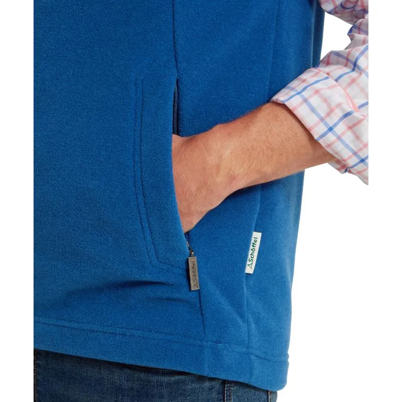 Schoffel Mens Oakham Fleece Gilet - Cobalt Blue