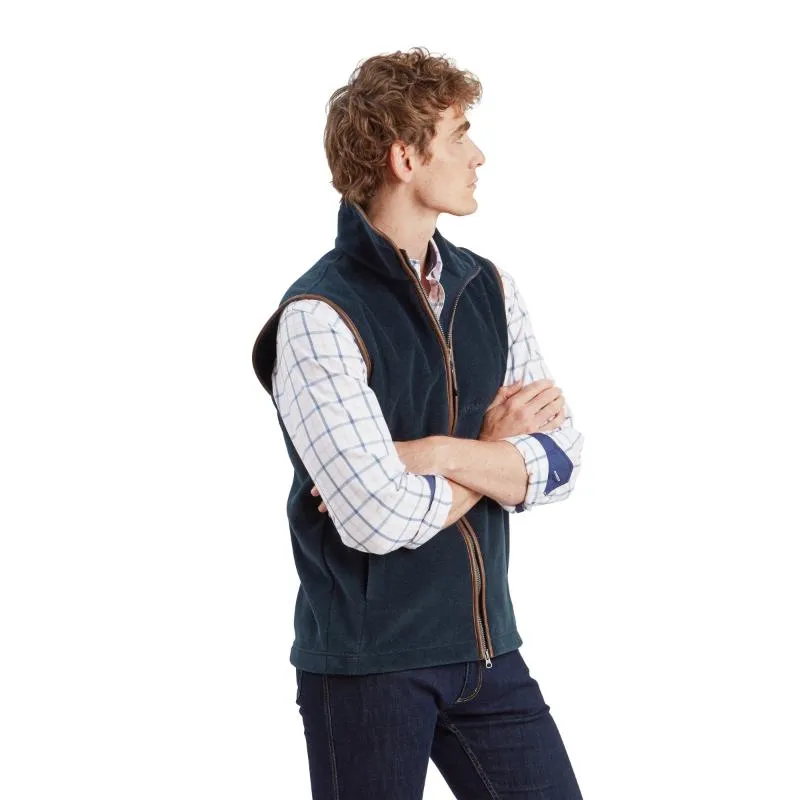 Schoffel Mens Oakham Fleece Gilet - Petrol Blue
