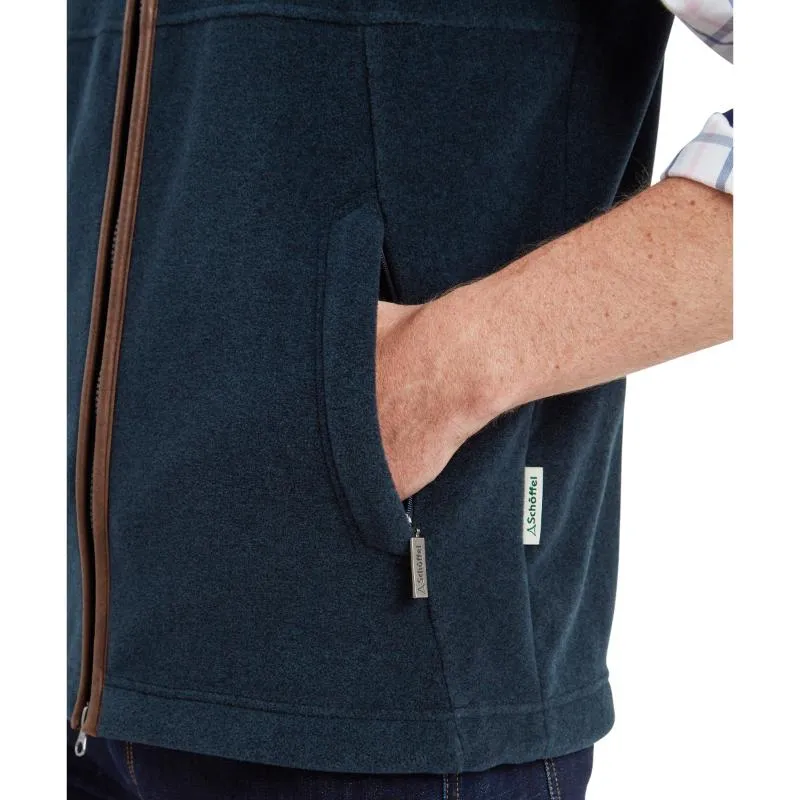 Schoffel Mens Oakham Fleece Gilet - Petrol Blue