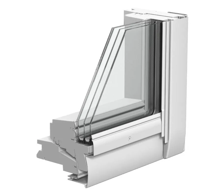 VELUX GGL PK08 2067 High Energy Efficiency Glazing White Painted Centre-Pivot Window (94 x 140 cm)